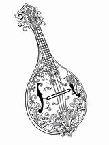 10  Free Mandolin Coloring Pages To Print And Enjoy Bingleymusiclivecom sketch template