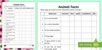 Animal Facts Classification Activity (Teacher-Made)