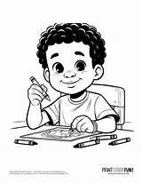 Crayon coloring Pages & Clipart At PrintColorFuncom sketch template