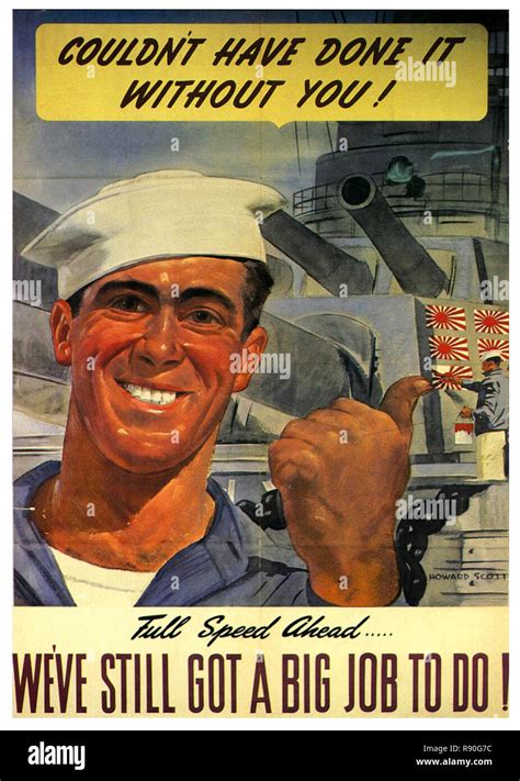 Industrial Incentive Division Us Navy - Vintage U.S Propaganda Poster Stock Photo - Alamy