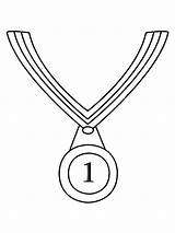 Medal coloring Pages sketch template