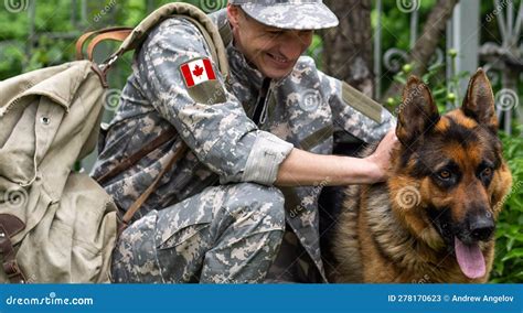 Flag of Canada on Military Uniform. Canadian Soldiers. Army of Canada ...