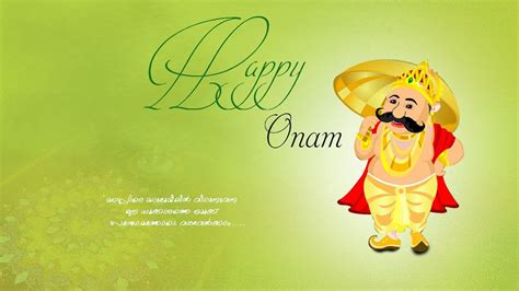 Happy Onam King Mahabali With Umbrella HD Onam Wallpapers | HD ...