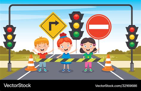 Traffic signs Royalty Free Vector Image - VectorStock