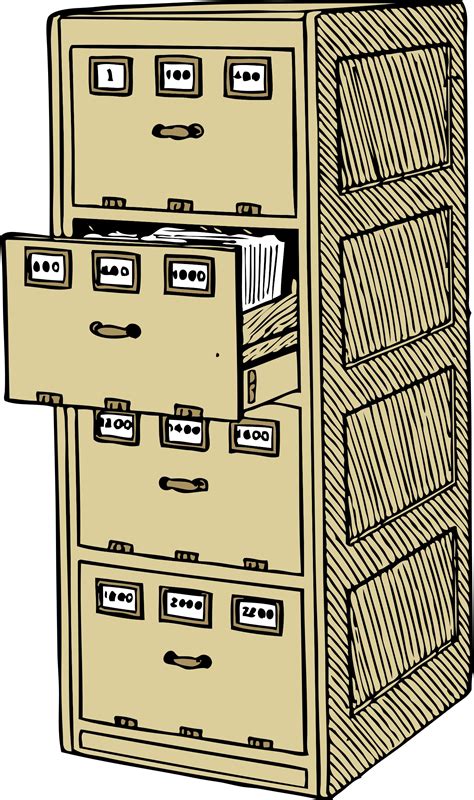 Clipart - vertical document trays