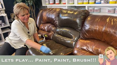 Restore your Leather Couch, with All In One Paint - YouTube