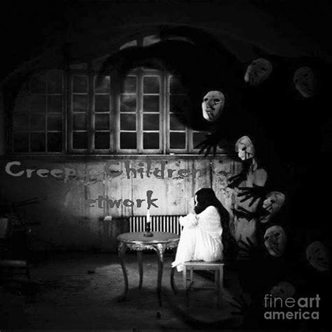 creepy horror scary art for Psychological lovers women and men Digital ...