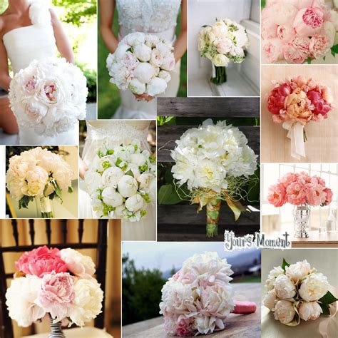 Yours Moment: Spring Season: Peonies Wedding Bouquets