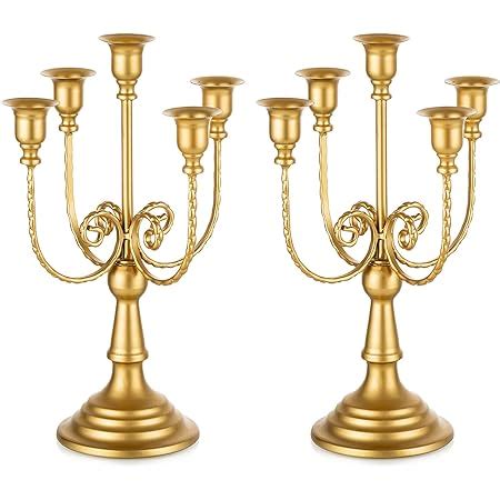 Amazon.com: Romadedi Gold Candelabra Candle Holders – 11 Arm 26.4 ...