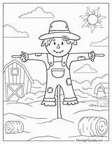 14 Scarecrow Coloring Pages Free PDF Printables sketch template