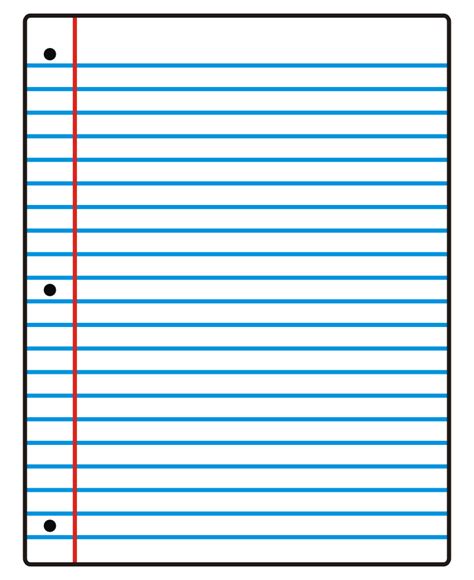 Free Printable Notebook Paper - ClipArt Best