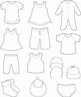 My Clothes For Coloring Pages sketch template