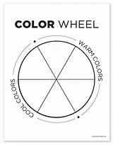 Primary Secondary Color Wheel Coloring Sheet Pages sketch template