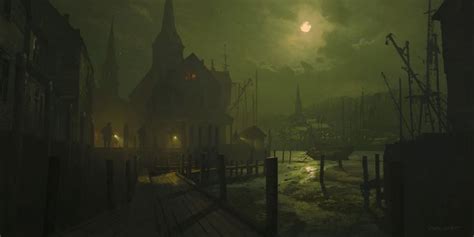 ArtStation - Innsmouth, Richard Wright in 2020 | Innsmouth, Environment concept art, Cthulhu