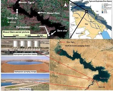 Location of Mosul Dam with main facilities. | Download Scientific Diagram