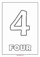 Number 4 Coloring Pages Printable  LaylaropHolder sketch template