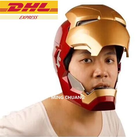 Avengers Infinity War Superhero Iron Man Helmet 1:1 Wearable Arm With ...