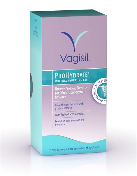 Vagisil Prohydrate Internal Hydrating Gel to Relieve from Vaginal Dryness - x6 applicators ...