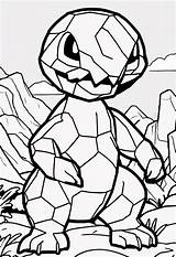 Rockruff In A Rocky Landscape Coloring Page  ColorBliss sketch template