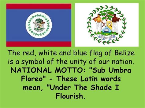 The National Symbols of Belize