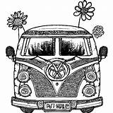 Vw Van Coloring Page sketch template