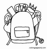Backpack Coloring Pages Printable For Free Download sketch template