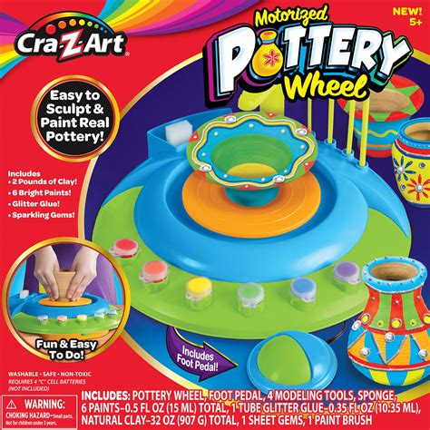 Buy Cra-Z-Art Children’s Motorized Pottery Wheel Activity Set Online at ...