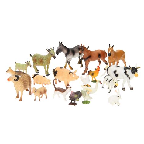 UMKYTOYS Farm Animal Toys Set Of 20 Pieces Kids toddlers playset- Buy Online in United Arab ...