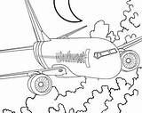 Southwest Airlines Coloring Pages sketch template