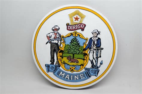 Maine State Seal Plaque – Scalecraft