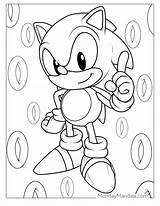 Baby Sonic Pages Coloring Pages sketch template