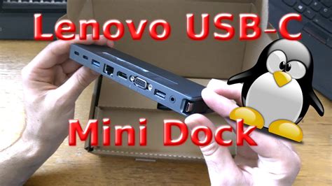 Lenovo USB-C Mini Dock unboxing and Linux experience - YouTube