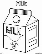 Milk Coloring Page sketch template