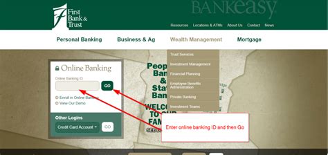 First Bank & Trust | BankEASY Online Banking Login - CC Bank