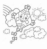 Enjoy Creative Fun With Kite Coloring Pages  GBcoloring sketch template