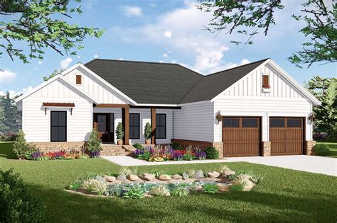 Ranch 1600 Sq FT Floor Plans - House Plan #142-1049 : 3 Bdrm, 1600 Sq Ft Ranch With Photos ...