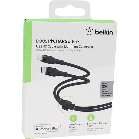 Belkin Boost CHARGE Flex USB-C to Lightning Sync & Charge Cable 1.00 m ( 3.28 ft ) - Jarir ...