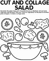 Cut And Collage Salad Coloring Page  Crayolacom sketch template