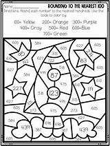 Math Rounding Pages Coloring sketch template