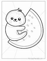 20 Watermelon Coloring Pages Free PDF Printables sketch template