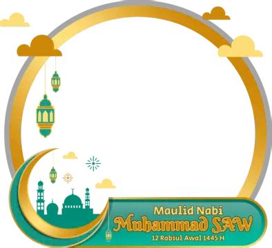 Birthday Of The Prophet Muhammad 1445 H 2023 With Transparent Background Vector, Birthday Of The ...