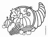 Free Printable Cornucopia Coloring Pages At GetColoringscom  sketch template