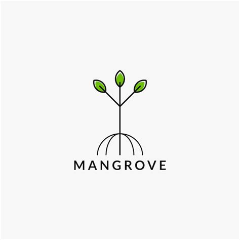 Premium Vector | Mangrove tree template logo design