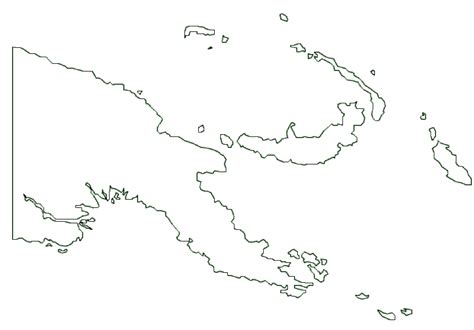 Papua New Guinea map. Terrain, area and outline maps of Papua New Guinea. | CountryReports ...