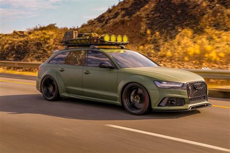 Army Green Wide-Body Audi RS6 Avant Is Ready For The Apocalypse | Carscoops