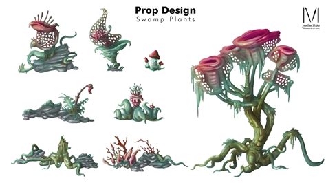 ArtStation - Prop Design - Swamp Plants