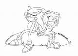 Coloring Page SonAmy Couple 04 By BeniAColoringPages On DeviantArt sketch template