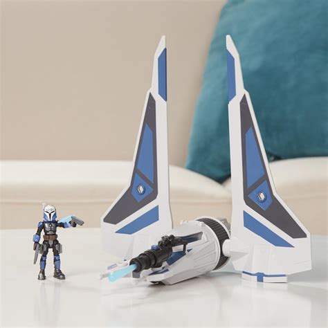 Star Wars Mission Fleet Stellar Class Bo-Katan Gauntlet Starfighter Starfighter Siege 2.5-Inch ...