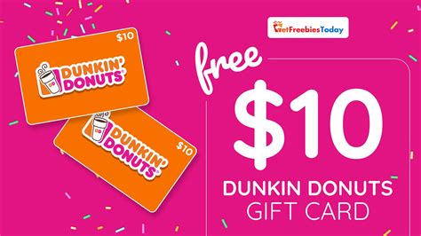 Dunkin Donuts Printable Gift Card