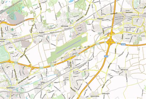 Flughafen Dortmund Stadtplan mit Luftbild und Hotels von Dortmund